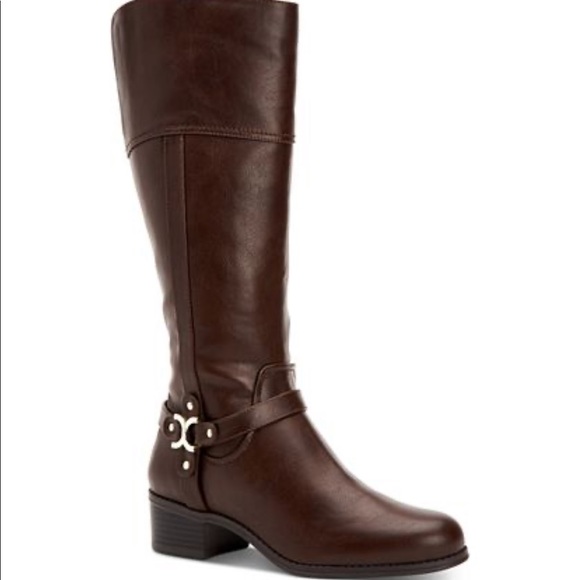 Charter Club Shoes - Charter Club Brown Chocolate Helenn Riding Boots